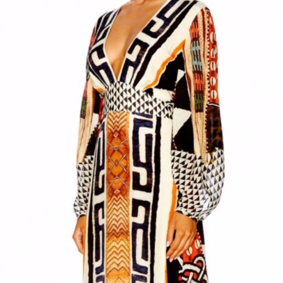 Camilla Printed Lantern Sleeve Dress - Picture 2 of 7